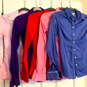 Banana Republic, Non-Iron, Fitted, Button Down Shirts. All are Size 0